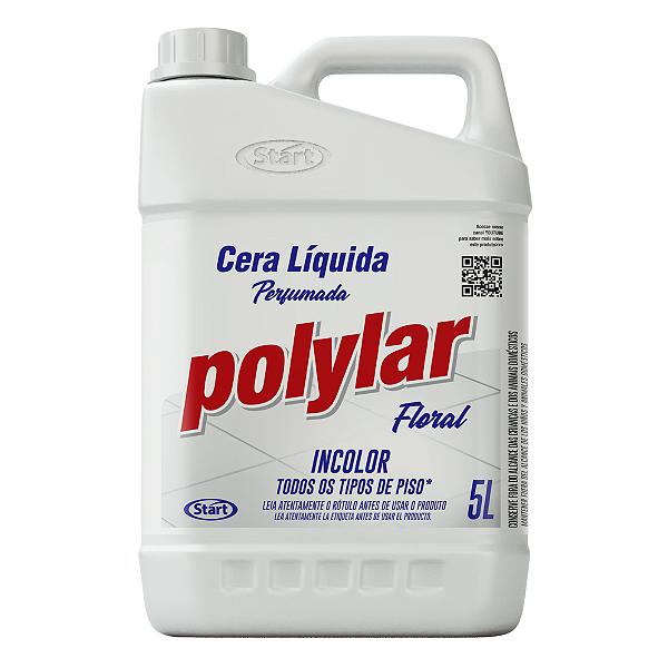 Cera Liquida Polylar Incolor 5 litros Perfumada Floral p/ Pisos Start