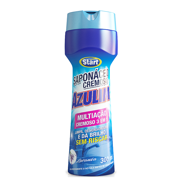 Saponaceo 300ml Cremoso Azulim Multiação 3 em 1 Lavanda Start