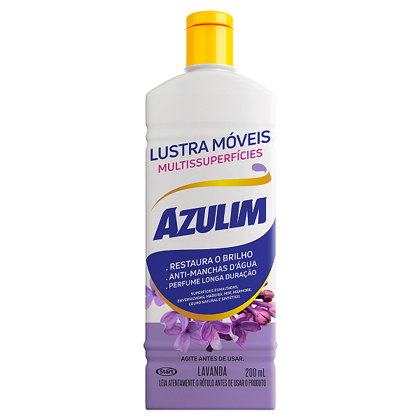 Lustra Moveis 3 em 1 Azulim 200ml Brilho Perfume e Proteção Lavanda