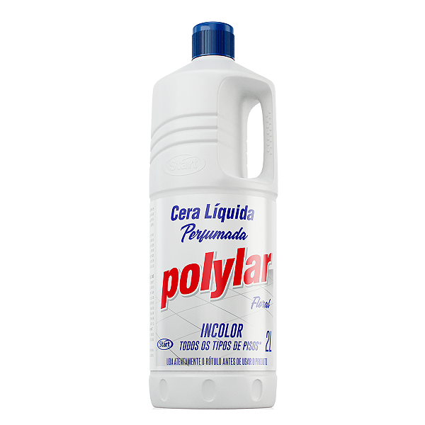 Cera Líquida Polylar Incolor 2 Litros Perfumada Floral para Pisos