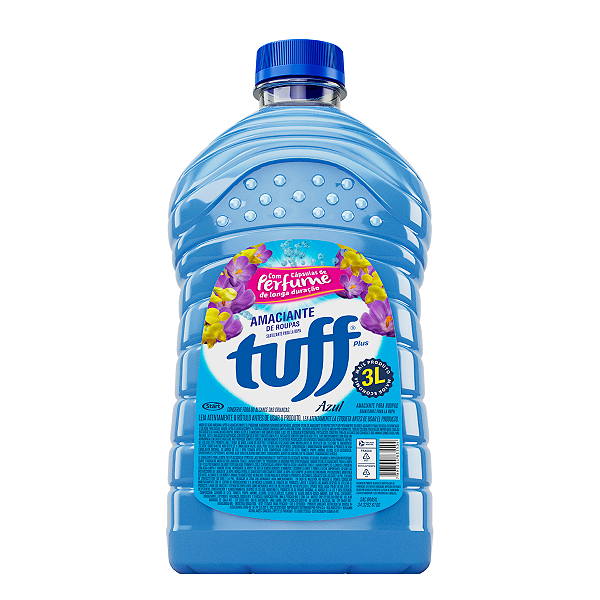 Amaciante de Roupas Tuff Plus Azul 3 lt Capsulas de Perfume