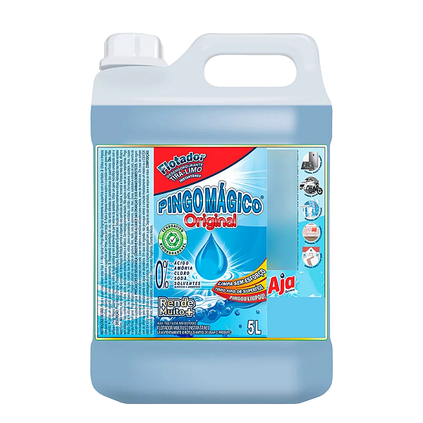 Pingo Magico Desengordurante Flotador Tira Limo 5lt Original