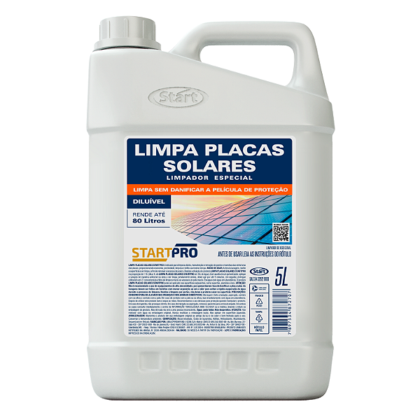 Limpa Placa Solar Startpro 5lts Concentrado Rende Até 80 lts