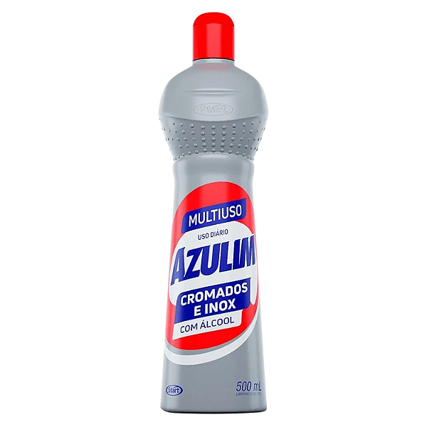 Limpador Multiuso Azulim com Alcool 500ml Ideal para Cromados e Inox