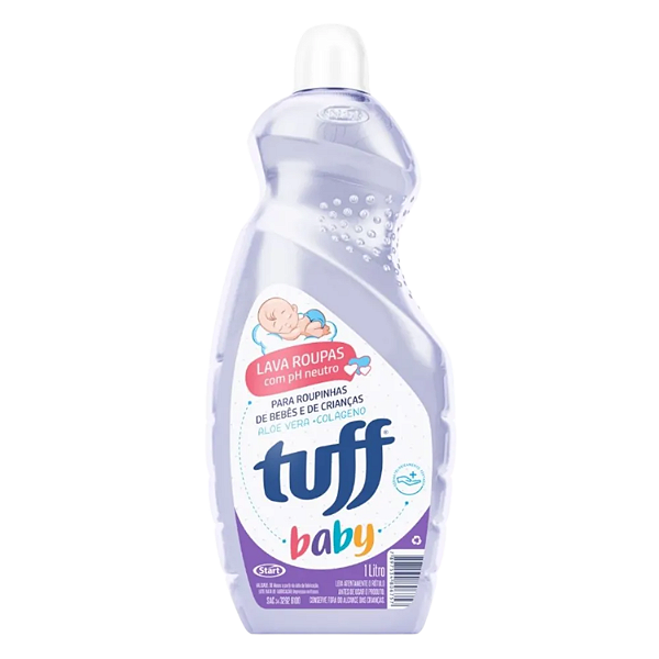 Lava Roupas Baby pH Neutro Tuff 1 Litro com Aloe Vera + Colageno