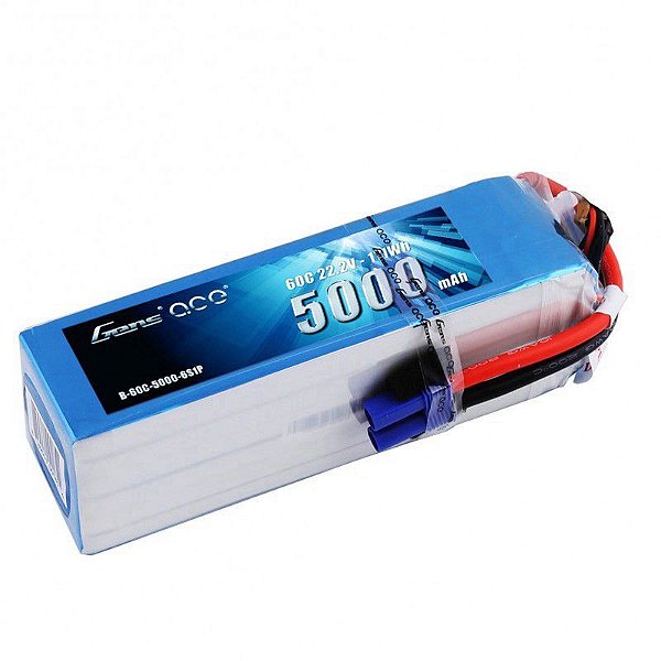 Gens Ace Lipo 6s 22.2V 5000MAh 60C EC5 6S1P - Lacrado