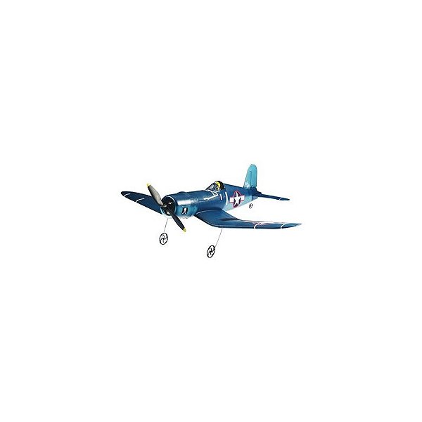 Avião de Controle Remoto com Tecla Acrobática para Crianças e Adultos,  LEAMBE F4U Corsair, Azul - Blumenau