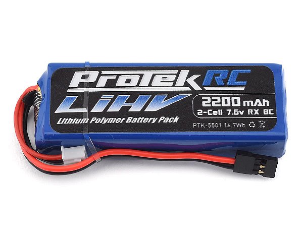 ProTek bateria receptor HV LiPo Mugen/AE/8ight-X 7,6V/2200mAh-Lacrado