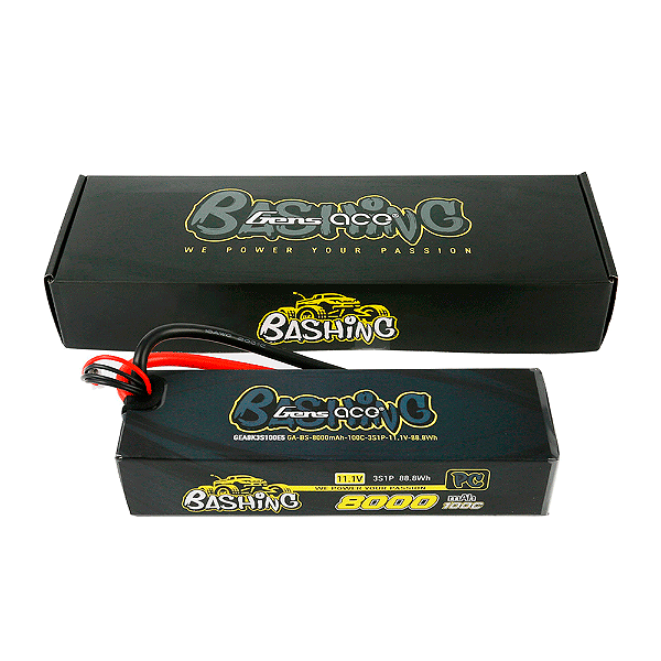 Bateria 3S Lipo Gens Ace Bashing Pro 8000Mah 11.1V 100C EC5- Lacrado