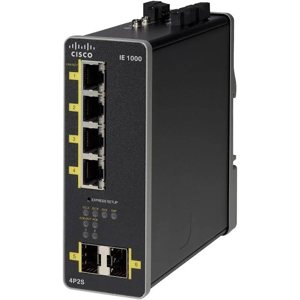 Switch Cisco IE-1000-6T2T-LM Industrial- Lacrado