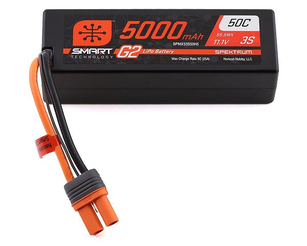 Spektrum Bateria Lipo 3S 11.1V 5000mAh 50C Smart G2 IC5- Lacrado