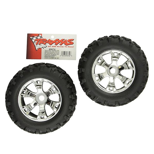Kit de Rodas Montadas oficial Revo 3.3 de 17Mm Cromadas - Lacrado