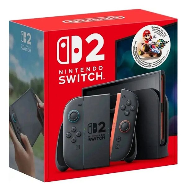 Nintendo Switch 2 com Mario Kart World Bundle – Lacrado