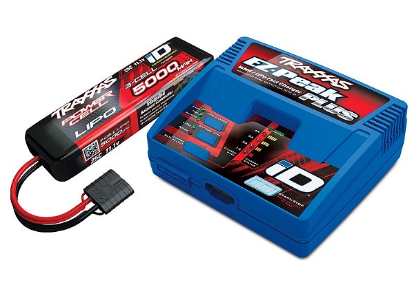 Carregador Traxxas EZ-Peak com Bateria Lipo 3S 5000mAh - Lacrado