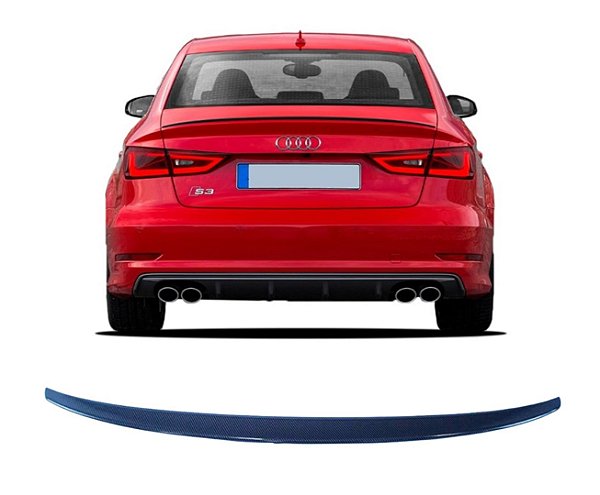 Aerofólio Audi A3 Sedan S3 Slim 2014-2020 Carbon