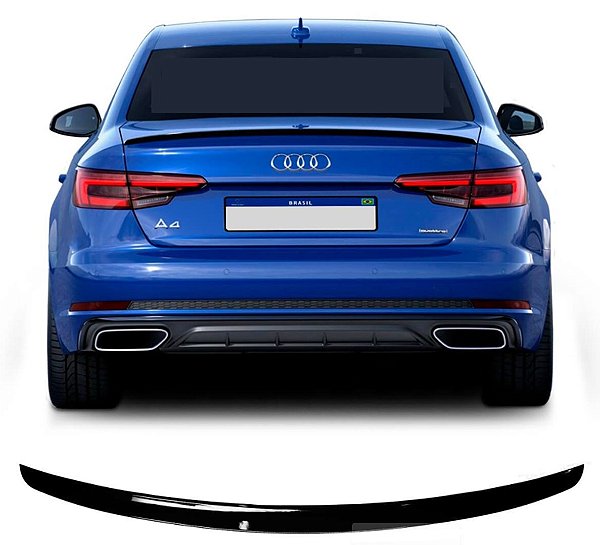 Aerofólio Audi A4 Sedan S4 Slim 2016-2022 Black Piano