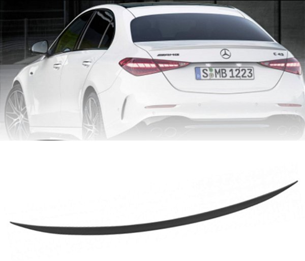 Aerofólio Mercedes Classe C W206 C180 C200 2022+ Black Piano