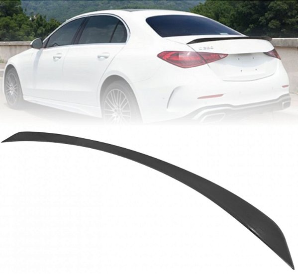 Aerofólio Mercedes Classe C W206 AMG C180 2022+ Black Piano