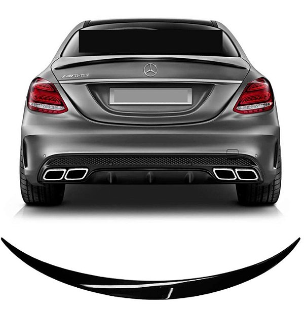 Aerofólio Mercedes Classe C W205 C180 C200 2016-2019 Black
