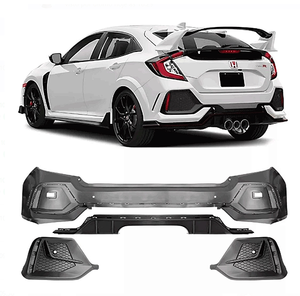 Para-choque Traseiro Honda Civic G10 Estilo Type-r 2016-2021