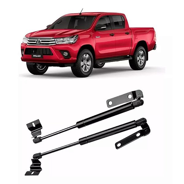 Amortecedor Dianteiro Para Capô A Gás Hilux 05-15 Aço Inox
