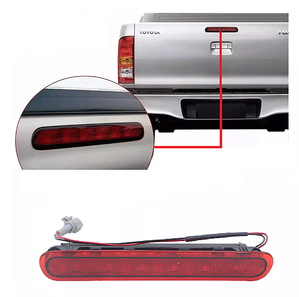 Brake Light Hilux 2005 A 2015 Luz De Freio Da Tampa Traseira Vermelho