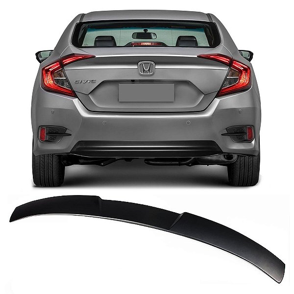 Aerofólio Honda Civic G10 2022 Modelo Roof Teto Black Piano