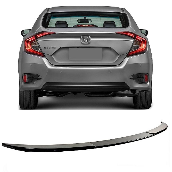 Aerofólio Honda Civic G10 2022 Black Piano