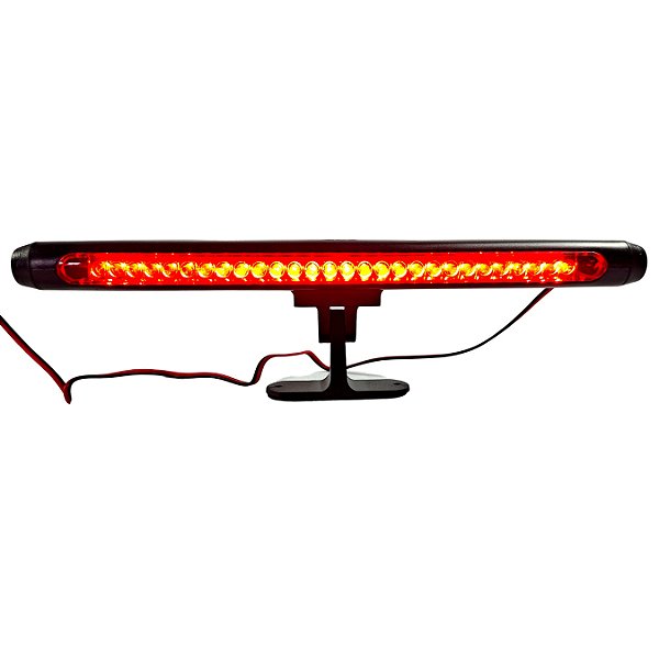 Brake Light Universal 28 Leds  Regulavél 35cm Vermelho