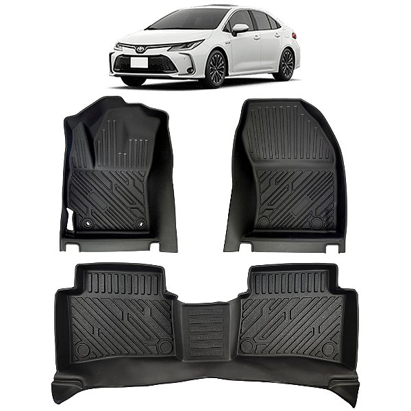 Jogo Tapete Bandeja Toyota Corolla 2020+ Automotivo
