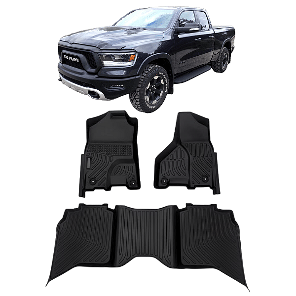 Jogo Tapete Bandeja Dodge Ram 1500 2019 À 2022 Classic Automotivo