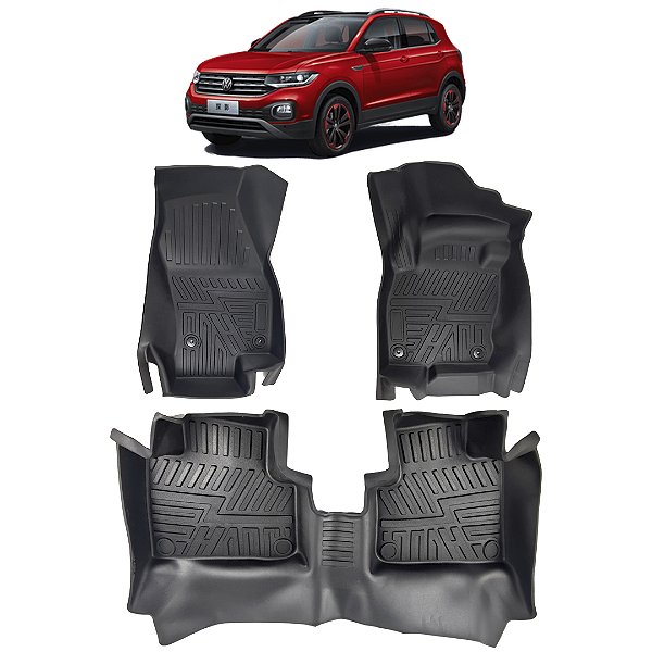 Jogo Tapete Bandeja Volkswagen T-Cross Tacqua 2020 Até 2022 Automotivo