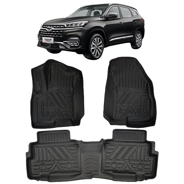 Jogo Tapete Bandeja Chery Tiggo 8 Maxi Drive Automotivo