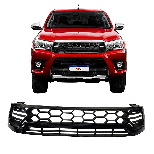 Grade Frontal Toyota Hilux 2016 A 2018 Modelo TRD com LED