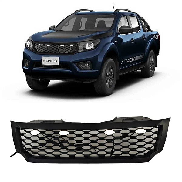 Grade Frontal Para Nissan Frontier 2017 A 2022 Com Led
