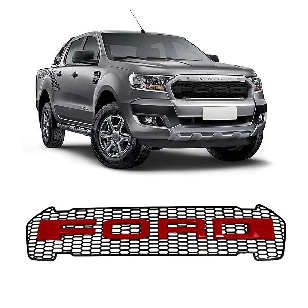 Grade Frontal Para Ford Ranger 2016 A 2019 Fosco Sem Led