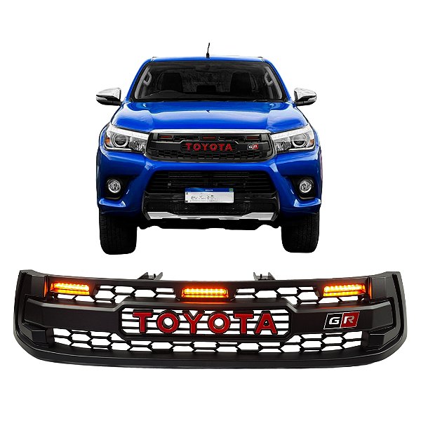 Grade Frontal Toyota Hilux 2016 A 2018 Modelo REVO com LED