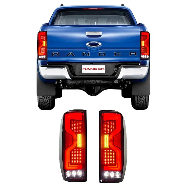 Lanterna Led Ranger 2013 Até 2022 Fumê Emotion