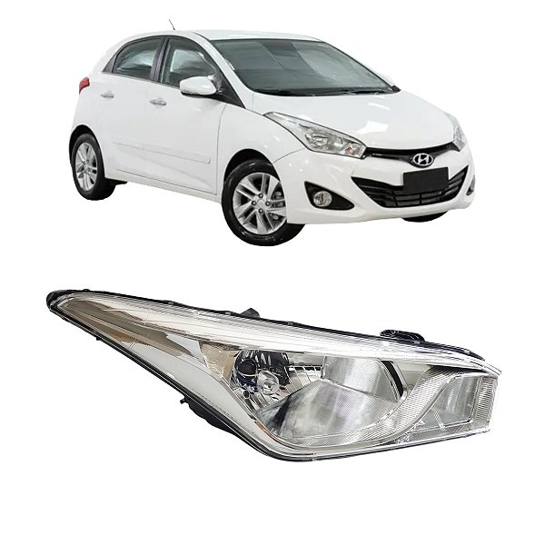 Farol Hb20 e Hb20S 2012 Até 2019 Cromado LD Passageiro