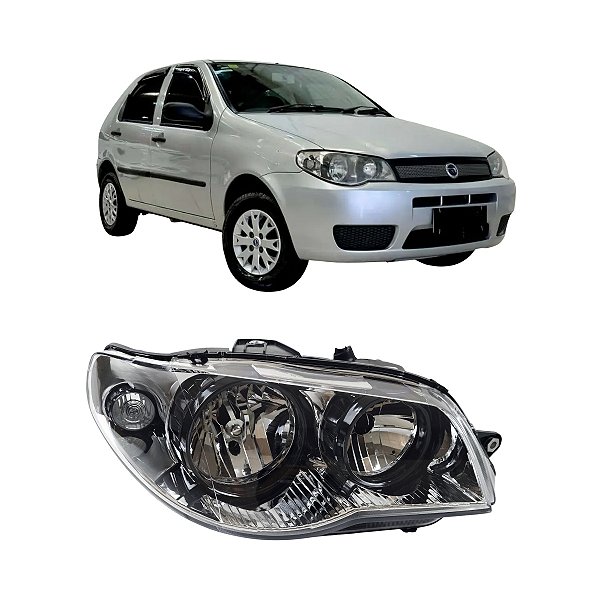 Farol Palio 2005 Até 2018 Foco Duplo Aro Pto LD Passageiro