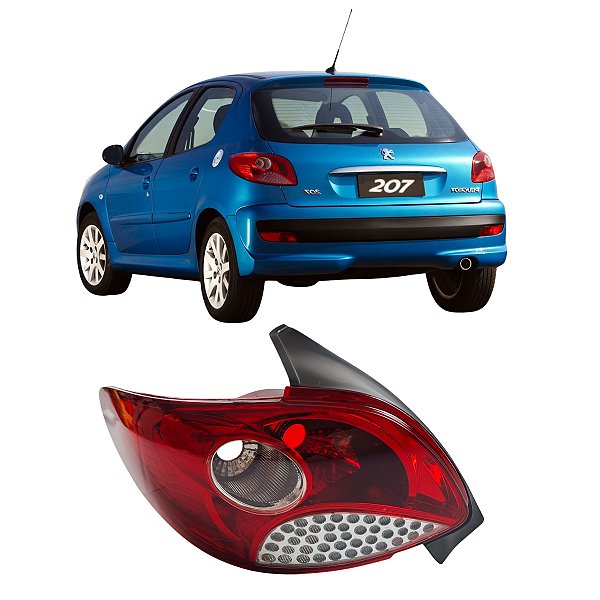 Lanterna 207 Hatch 2011 Até 15 C/Ré Cristal Motorista LE