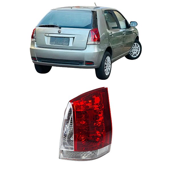 Lanterna Traseira Palio Fire 2004 Até 2017 Cristal Motorista LD