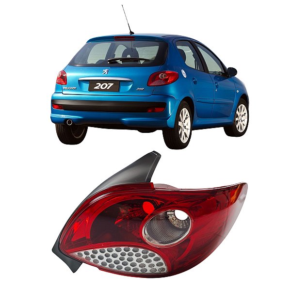 Lanterna 207 Hatch 2011 Até 15 C/Ré Cristal Passageiro LD