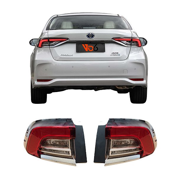 Par De Lanterna Traseira Led Toyota Corolla 2020 Até 2025 Ambos Lados