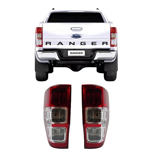 Par Lanterna Traseira Ranger 2012 Até 2023