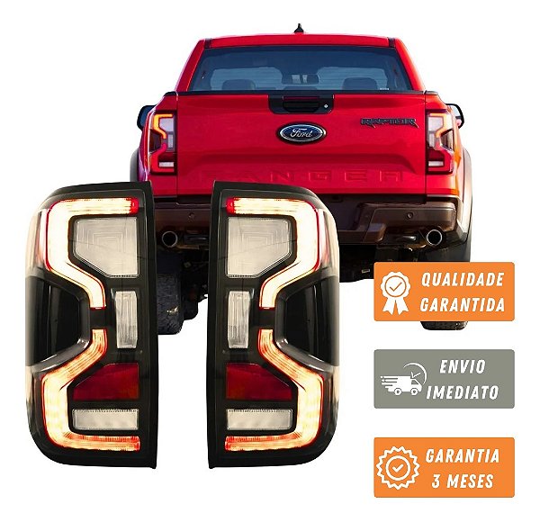 Par Lanterna Traseira Ranger 2023 Até 2025 Led VM Emotion
