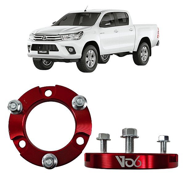 Calço Dianteiro Lift 18mm Hilux 2005 a 2015