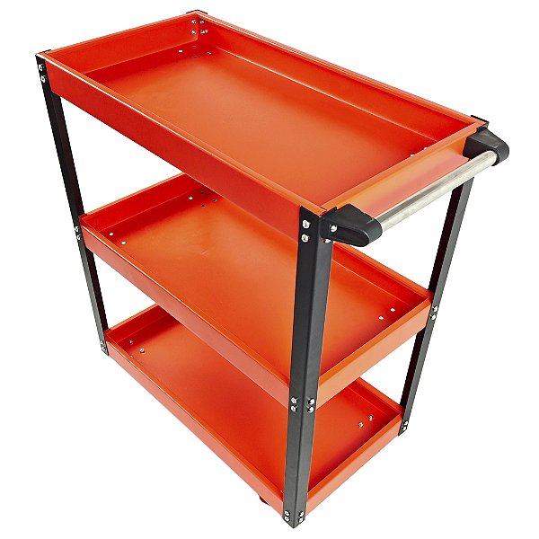 Carrinho Para Ferramentas Oficina Mecanica 3 Prateleiras