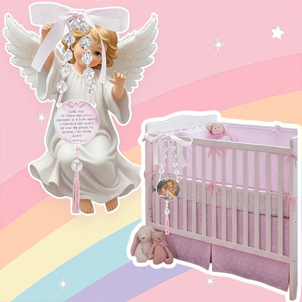 Dezena de Porta/Berço Infantil 21MM Anjo da Guarda