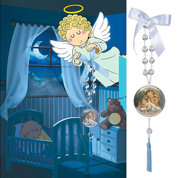 Dezena de Porta/Berço Infantil 21mm Anjo da Guarda